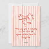 Retro Red Santa Champagne Weihnachten Non Foto (Rückseite)