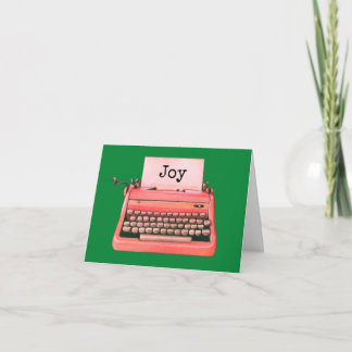 Retro Red Schreibwriter Niedlich Personalisierte W