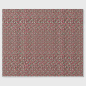 Retro Red Speckling Linoleum Muster Geschenkpapier (Flach)