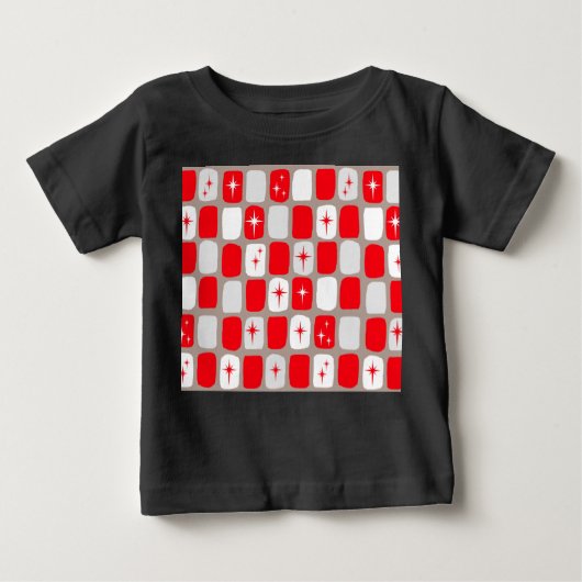 Retro Red Sternexplosionen Baby T - Shirt (Vorderseite)