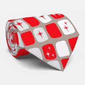 Retro Red Sternexplosionen Krawatte (Gerollt)