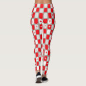 Retro Red Sternexplosionen Leggings (Rückseite)