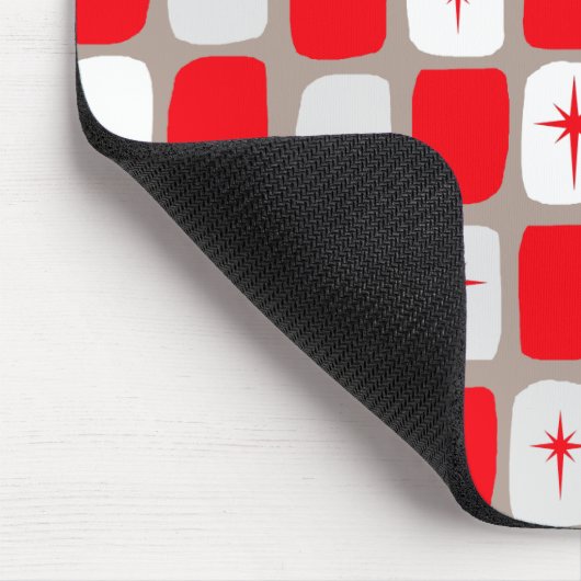 Retro Red Sternexplosionen Mousepad (Ecke)