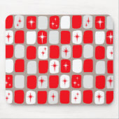 Retro Red Sternexplosionen Mousepad (Vorne)