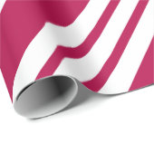 Retro Red Strip Weihnachtscreme Geschenkpapier (Rolleneckpunkt)