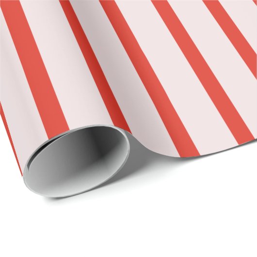 Retro Red Striped Geschenkpapier (Rolleneckpunkt)