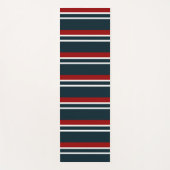 Retro Red Stripes Yogamatte (Vorderseite)