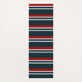 Retro Red Stripes Yogamatte (Rückseite)