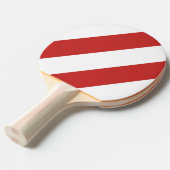 Retro Red Three Bold Stripes Tischtennis Schläger (Vorderseite)