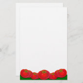 Retro Red Tomates Stationery Briefpapier (Vorne/Hinten)
