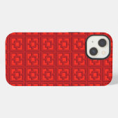 Retro Red Trellis iPhone / iPad Gehäuse Hülle (Rückseite (Horizontal))
