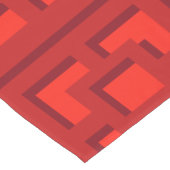 Retro Red Trellis Table Runner Kurzer Tischläufer (Ecke)