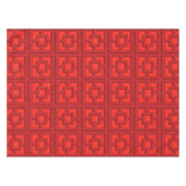 Retro Red Trellis Tablecloth Tischdecke (Vorderseite (Horizontal))