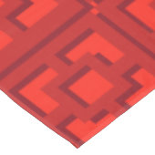 Retro Red Trellis Tablecloth Tischdecke (Schrägansicht)