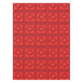 Retro Red Trellis Tablecloth Tischdecke (Vorderseite)