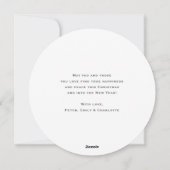 Retro Red Truck Frohe Weihnachtskarte Feiertagskarte (Rückseite)