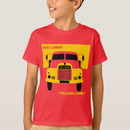 Retro Red Truck Gelber LKW T - Shirt