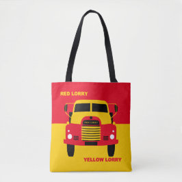 Retro Red Truck Gelber LKW Tasche