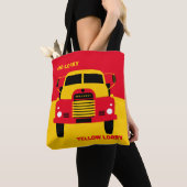 Retro Red Truck Gelber LKW Tasche (Von Nahem)
