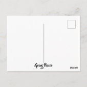 Retro Red und Aquamarin Camper Postkarte (Rückseite)