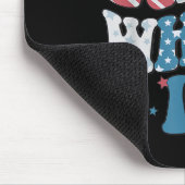 Retro Red White And I Do 4th Of July Bachelorette  Mousepad (Ecke)