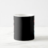 Retro Red White Blue Kaffeetasse (Mittel)