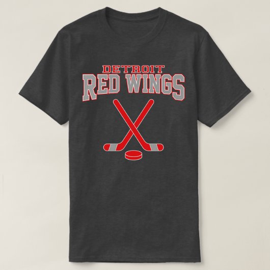 Retro Red Wings Hockey Team 1 T-Shirt (Design vorne)