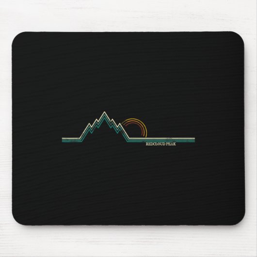 Retro Redcloud-Gipfel Mousepad (Vorne)
