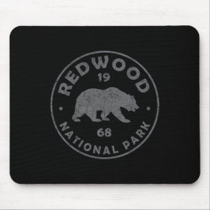 Retro Redwood Nationalpark Frauen Männer Kinder Vi Mousepad