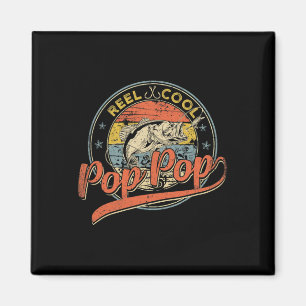 Retro Reel Cooler Pop Pop Fischen Tag Magnet