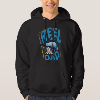 Retro Reel Cooler Vater Angelsport  Vintage Vatert Hoodie
