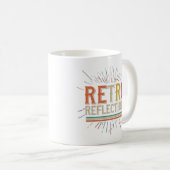 "Retro-Reflektion" Vintag Inspiriert Kaffeetasse (VorderseiteRechts)