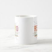 "Retro-Reflektion" Vintag Inspiriert Kaffeetasse (Mittel)
