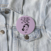 Retro-Regelbrecherin-Frau-Knopf Button (Beispiel)