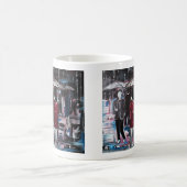 Retro-Regen-Gemälde von Alfred Fox Kaffeetasse (Mittel)