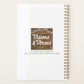 Retro-Regenbogen 5 Buchstabenname Personalisiert Planer (Rückseite)