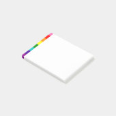 Retro-Regenbogen 8 - Stolz Post-it Klebezettel (angewinkelt)