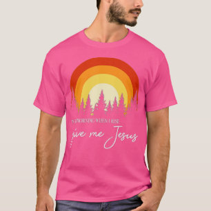Retro Regenbogen am Morgen, wenn ich aufstehe gebe T-Shirt