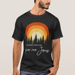 Retro Regenbogen am Morgen, wenn ich aufstehe gebe T-Shirt
