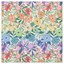 Retro-Regenbogen-Blume Blumenmuster
