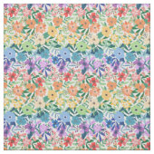 Retro-Regenbogen-Blume Blumenmuster Stoff (Muster)