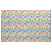 Retro-Regenbogen-Blume Blumenmuster Stoff (Fat Quarter (45,7 x 55,9 cm))
