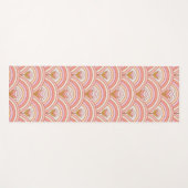 Retro-Regenbogen-Blume rosa Yogamatte (Vorderseite (Horizontal))