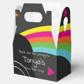 Retro-Regenbogen der 1980er Jahre, 90er Platten Geschenkschachtel (Geöffnet)