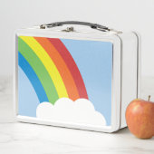 Retro-Regenbogen der 80er Jahre Metall Brotdose (Beispiel)