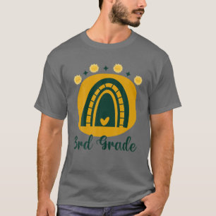 Retro-Regenbogen der dritten Klasse Lover Lehrer S T-Shirt