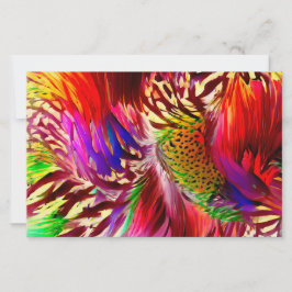 Retro-Regenbogen-Feder-Farbmuster-Blöcke Briefpapier