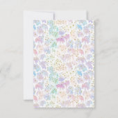 Retro Regenbogen FÜNF ist eine Stimmung Groovy 5.  Dankeskarte (Rückseite)