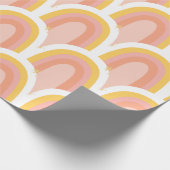 Retro-Regenbogen Geschenkpapier (Ecke)