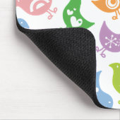 Retro Regenbogen-Küken-Spaß-Muster-Gewohnheit Mousepad (Ecke)